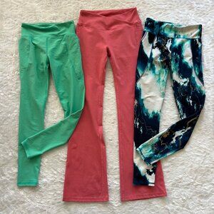 Lot of Girls Old Navy Active Leggings Flared and Skinny - Size L/XL 10/12
